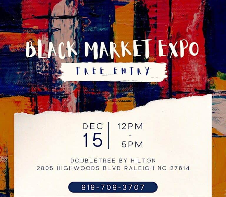 Black Vendor Market PopUp Shop and Mixer Dec. 15 Triangle on the Cheap