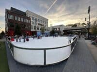 ice skating rink at Fenton in Cary, NC