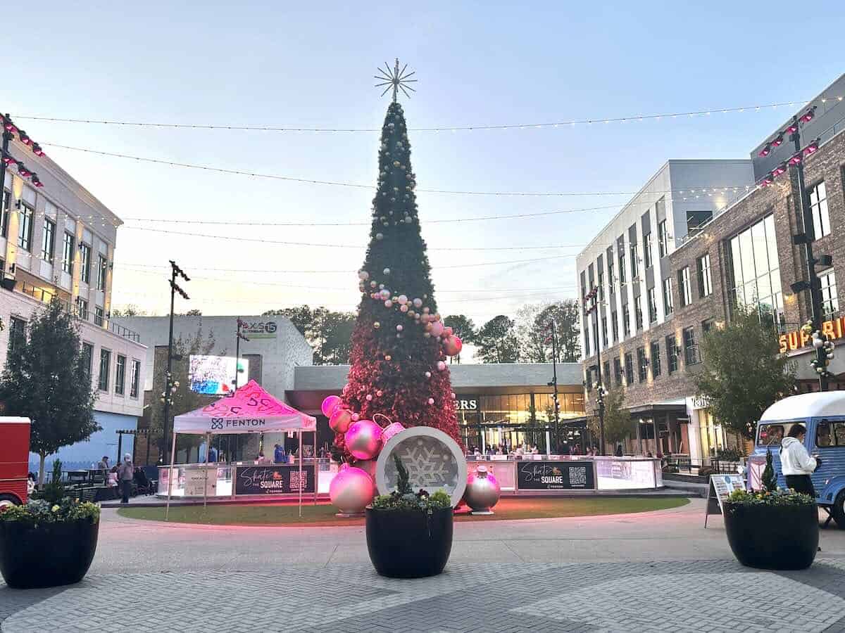 Christmas tree at Fenton in Cary, NC