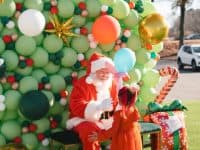 Santa and child