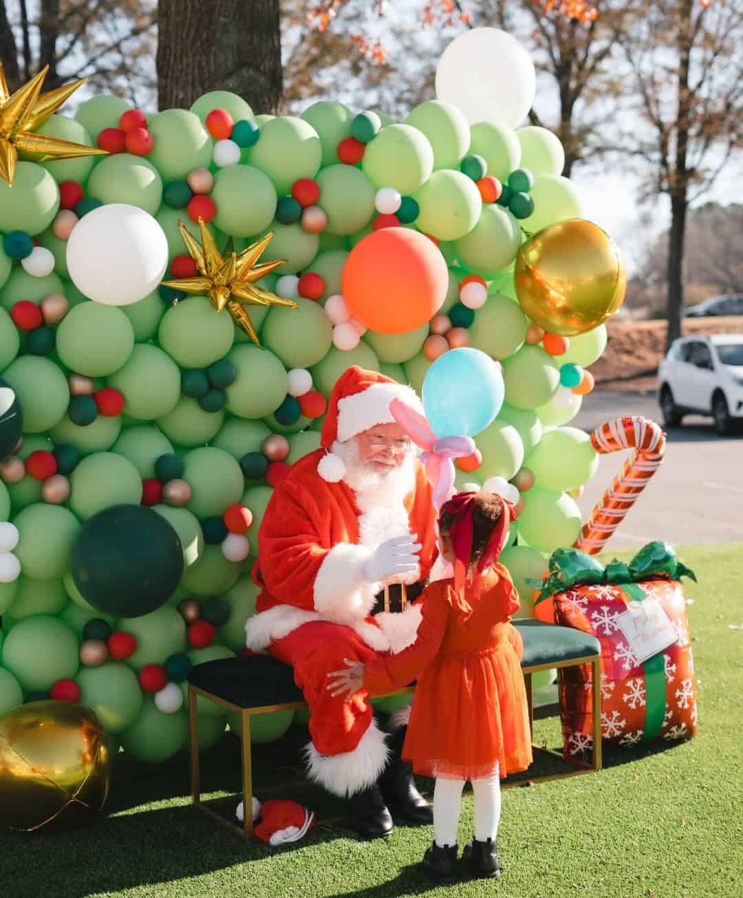 Santa and child