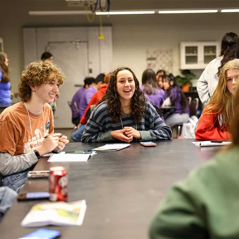 teens at a table 