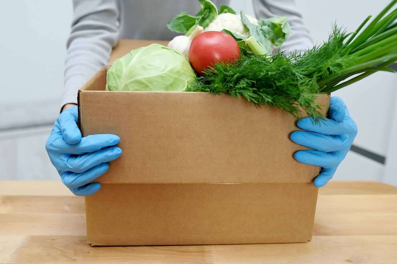box of produce