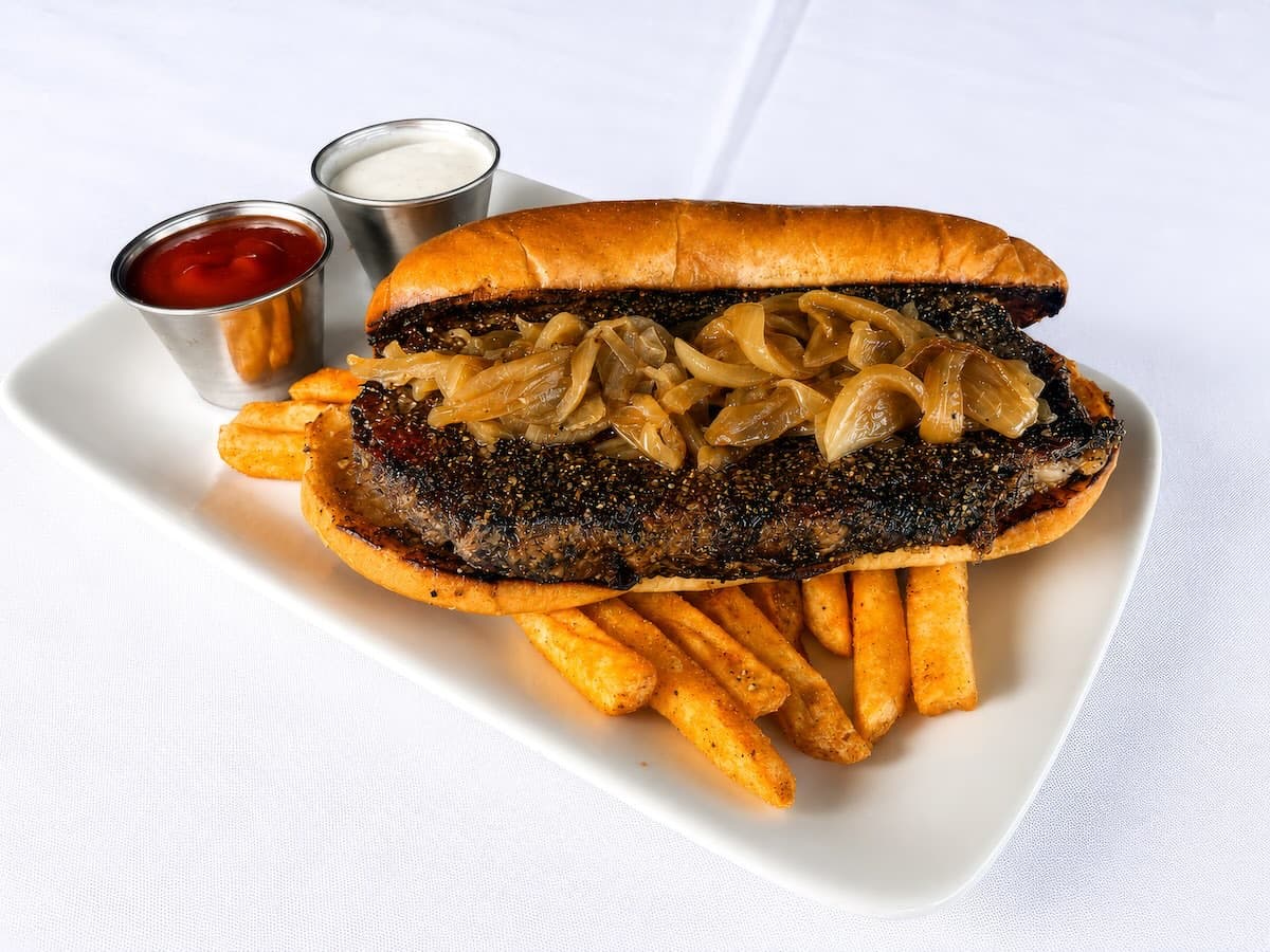 Perry's Caramelized prime Rib Steak Sandwich