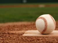 baseball on pitcher's mound