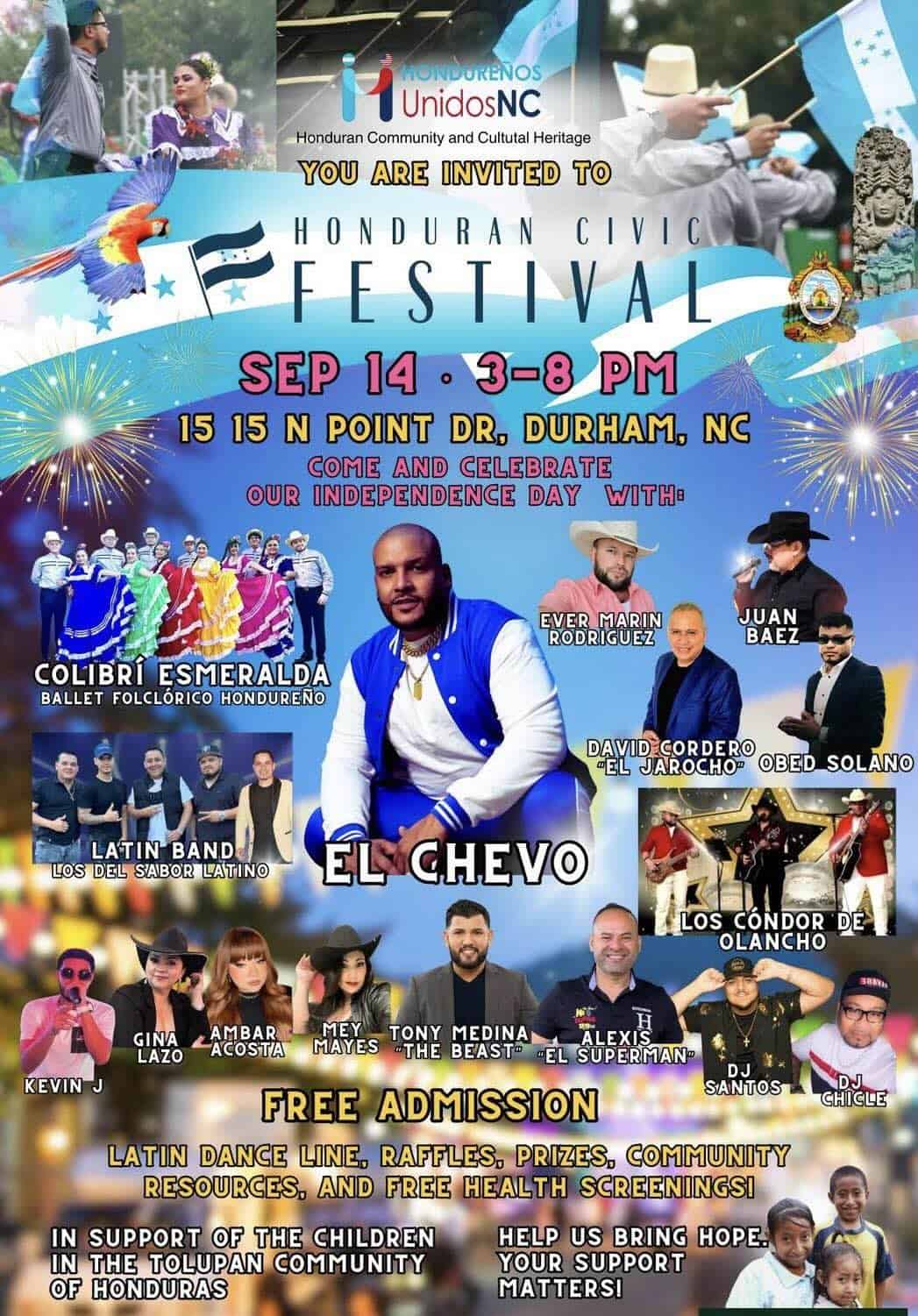 Honduran Civic Festival on Sept. 14 - Triangle on the Cheap