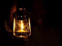 lantern at night