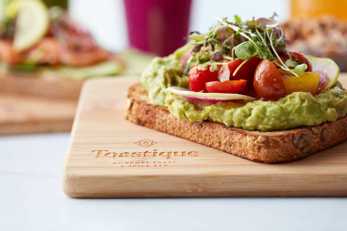 Avocado toast at Toastique