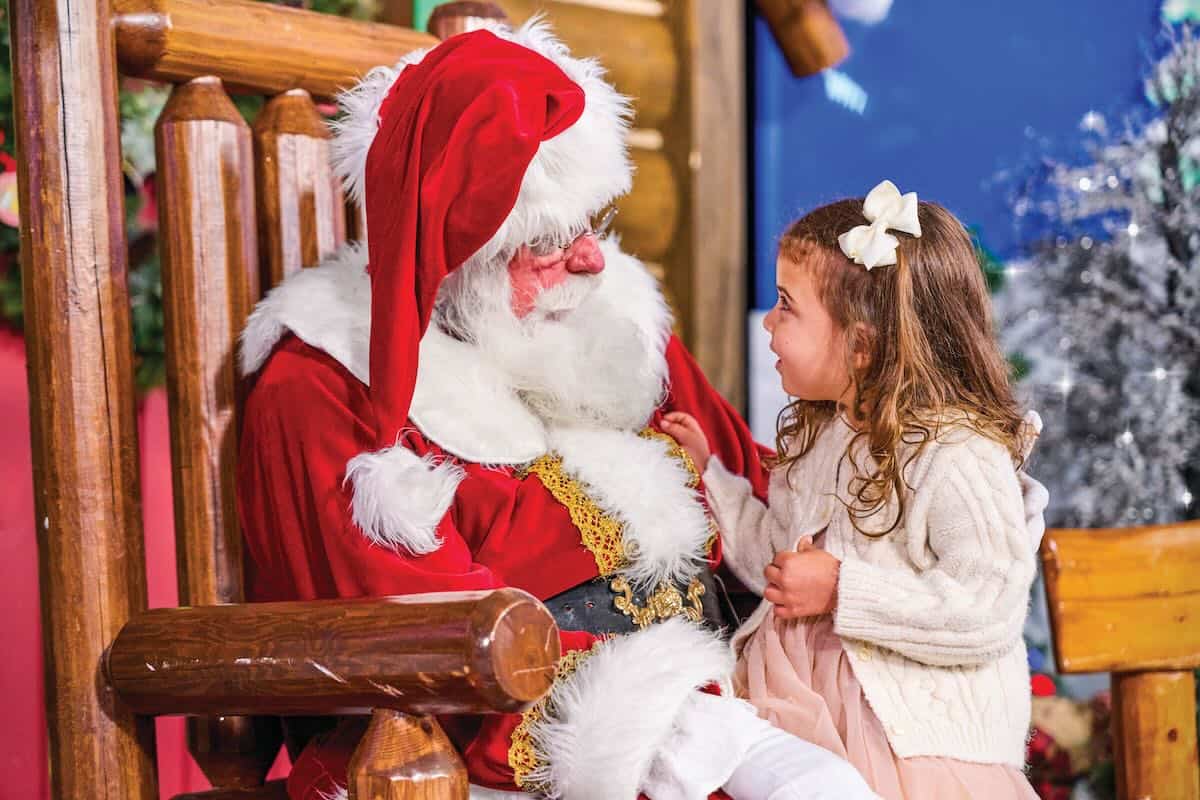 Santa with little girl