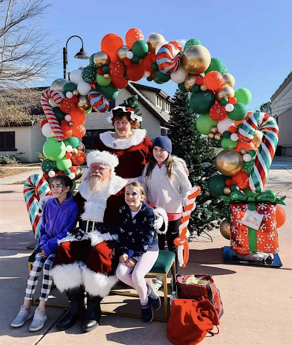 Santa and guests