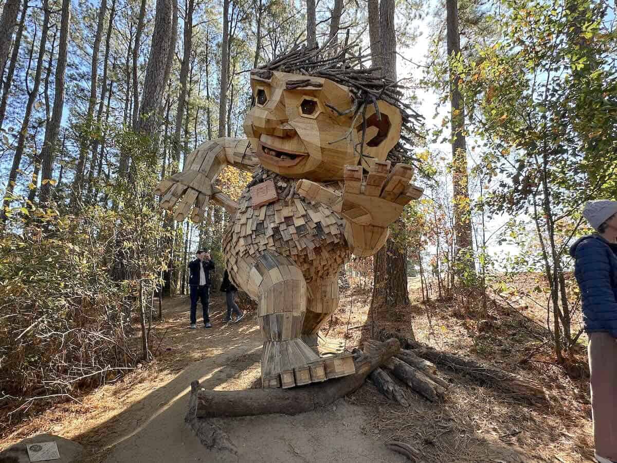 Troll at Dix Park by Thomas Dambo