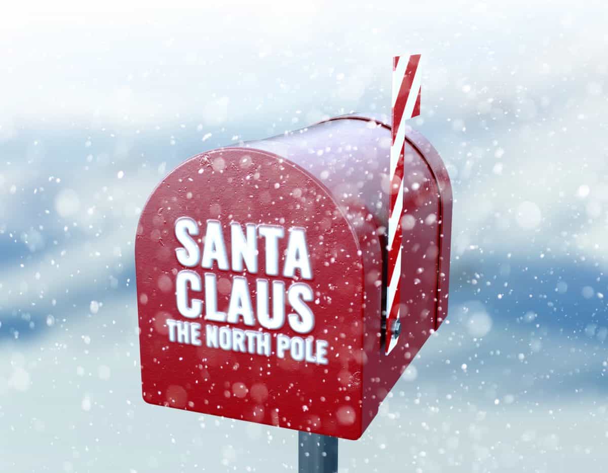 Santa's mailbox at the north pole