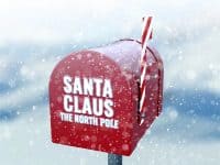 Santa's mailbox at the north pole