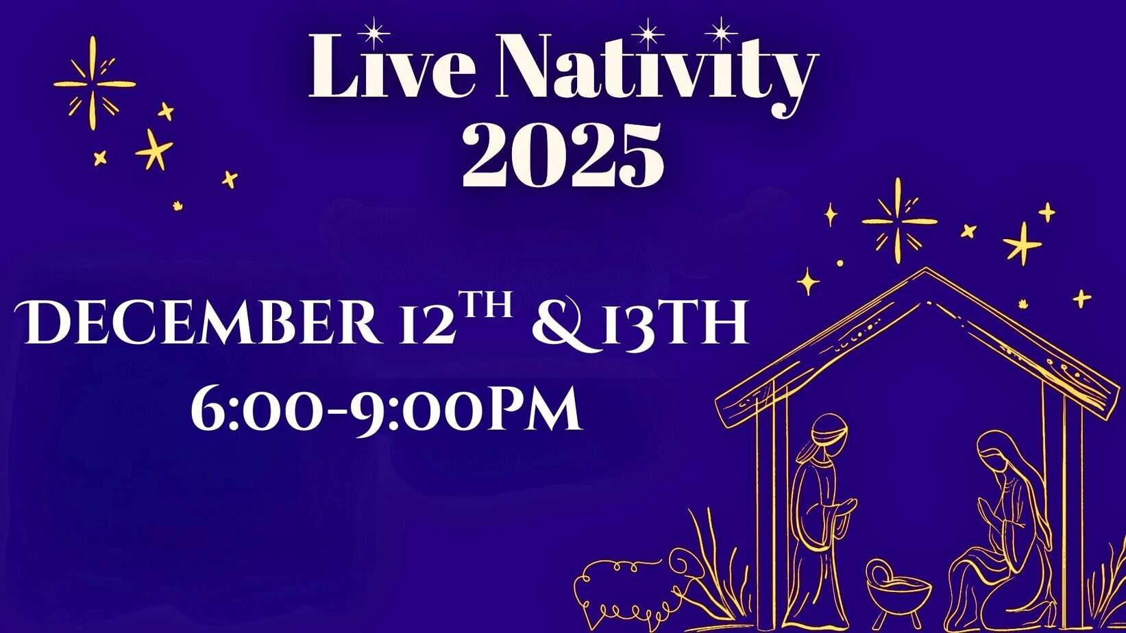 Drive-thru Live Nativity at Pleasant Grove Baptist Church Dec. 12