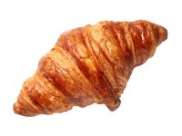 Butter croissant against a white background