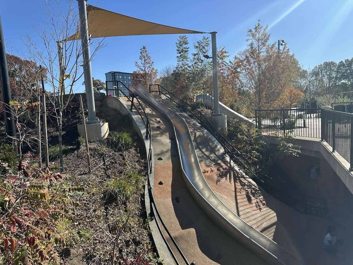 Big slide at Gipson Play Plaza