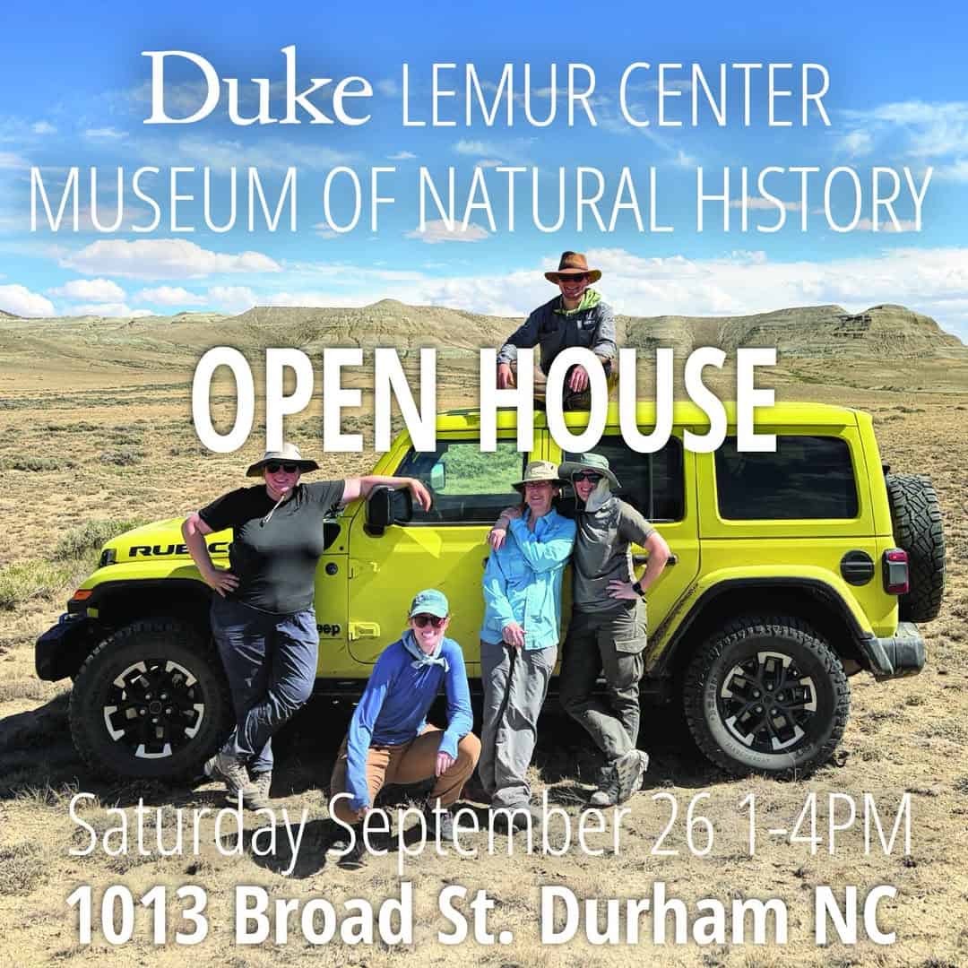 Free open house at Duke Lemur Center Museum of Natural History