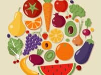Illustration of fresh vegetables