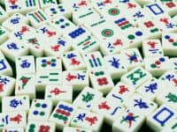 Mahjong Tiles Randomly Lay on the Mahjong Table