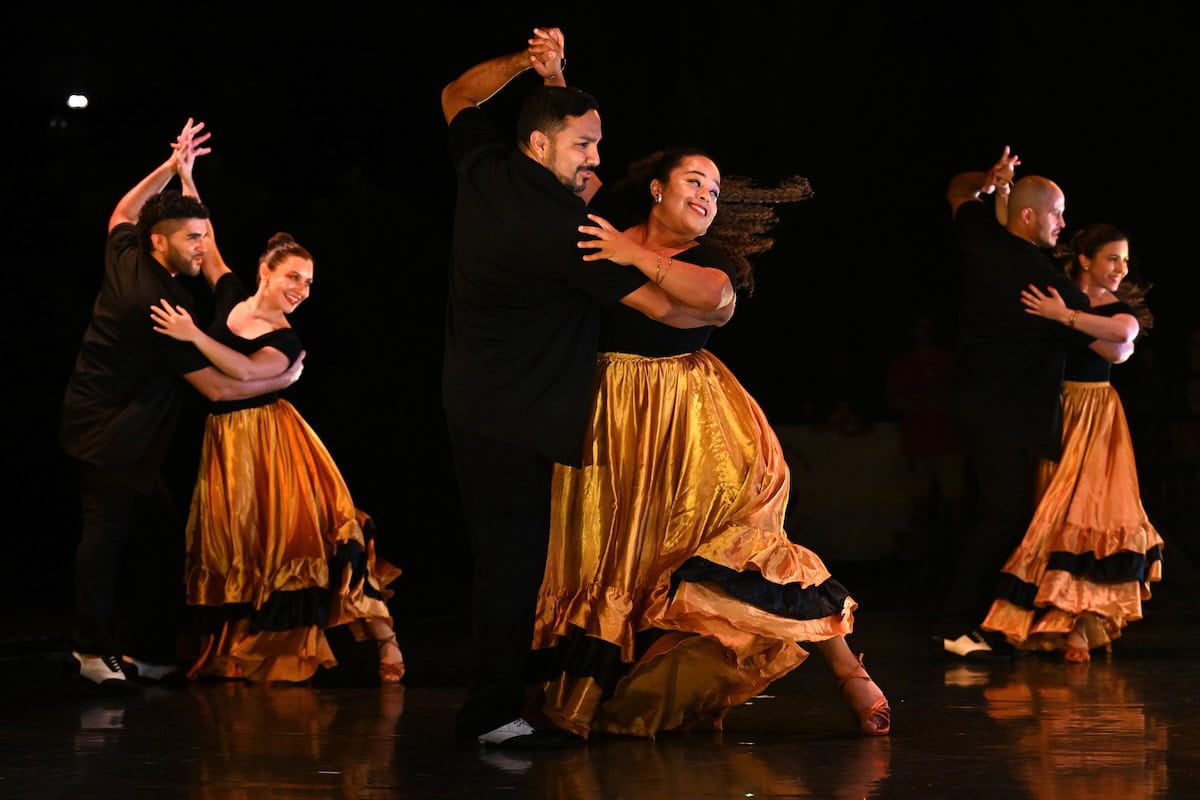 Dancers on stage
