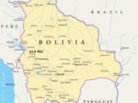 map of Bolivia