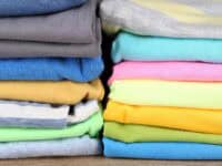 Pile of folded clothes