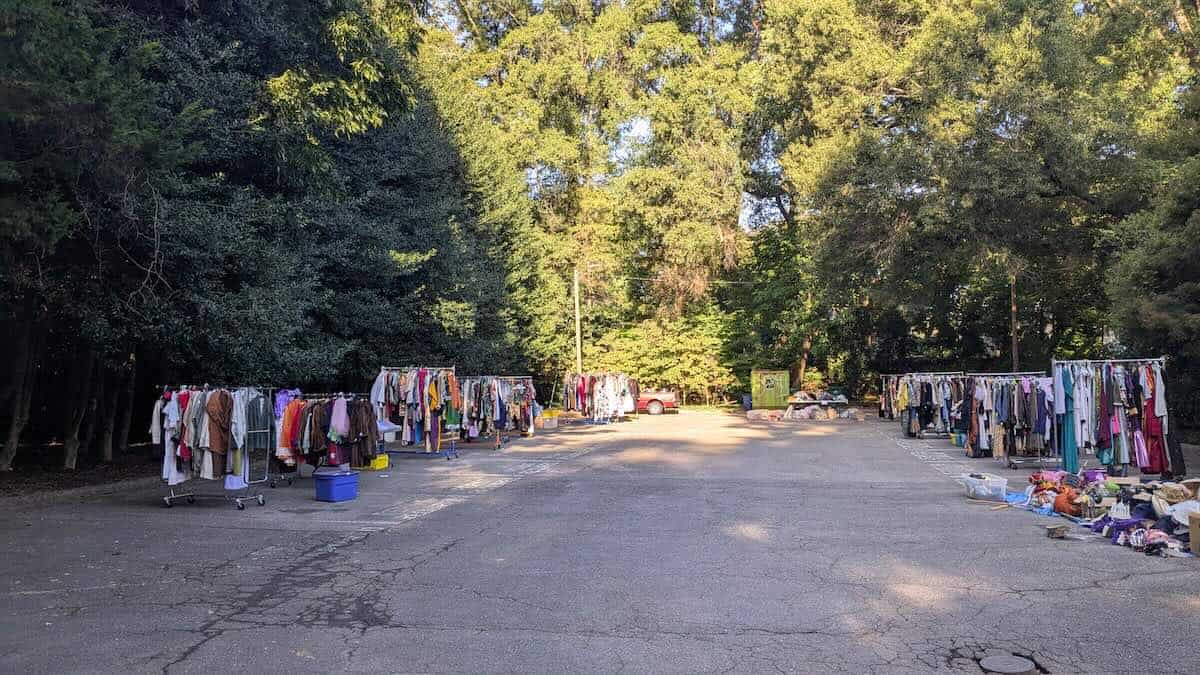 racks of costumes 