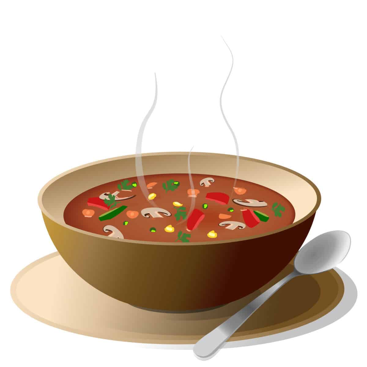 Illustration of soup